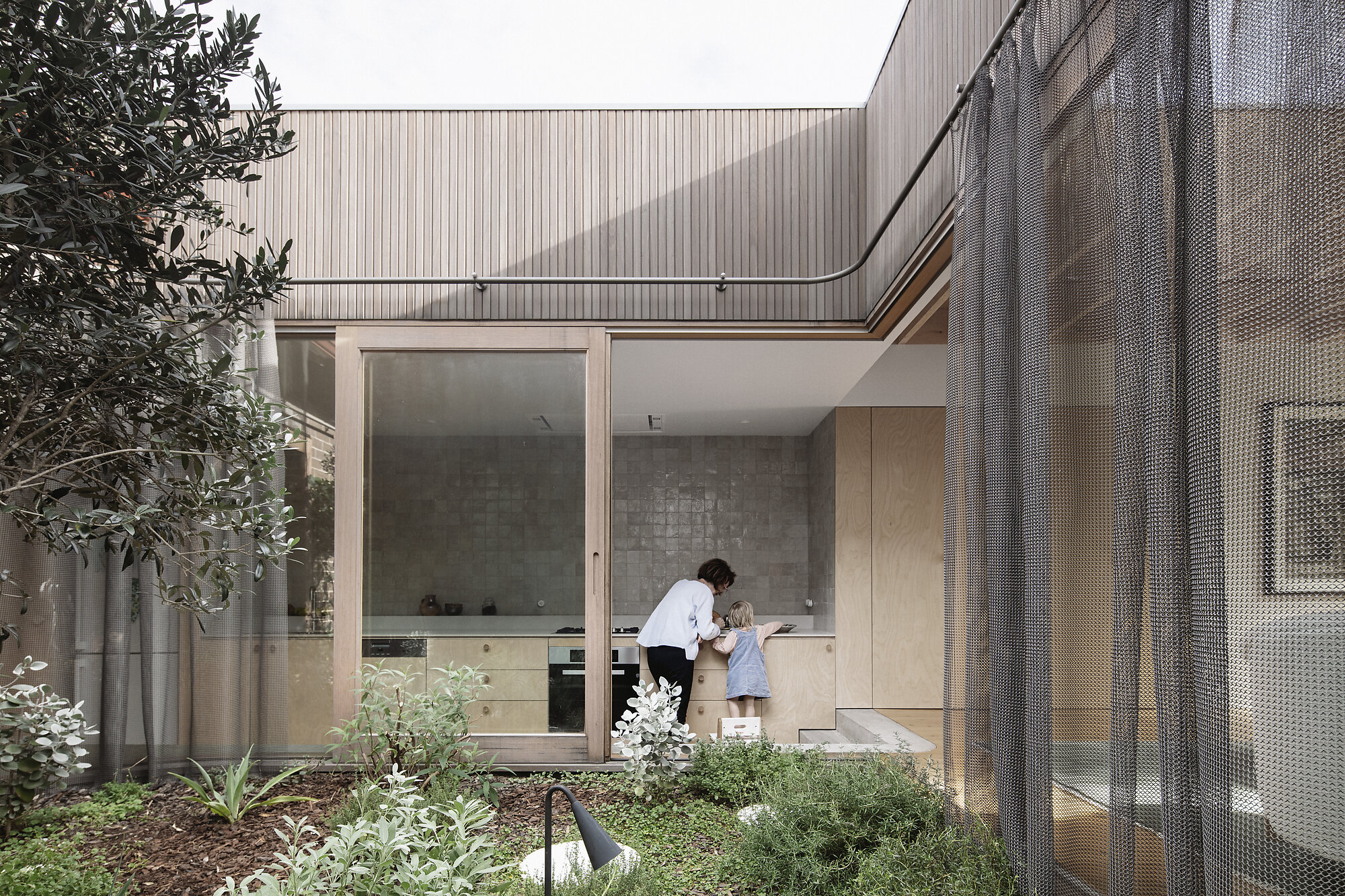Interior photograph of House for a Garden by Ben Hosking